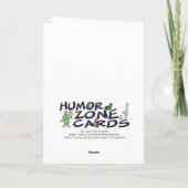 Lustige Feiertags-Karten: Zehen oben Feiertagskarte (Rückseite)