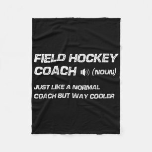 Lustige Feldhockey-Trainer-Definition  Fleecedecke
