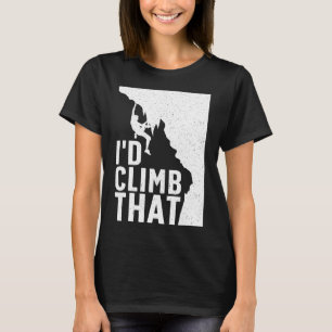 Lustige Felsenkletterkunst für Männer Frauen Alpin T-Shirt