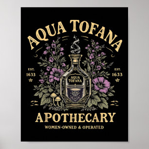 Lustige Feministin Aqua Tofana Apotheke Vintage Fr Poster