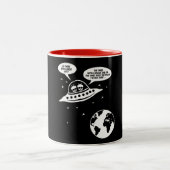 Lustige feministische Geschenke, Nerdy Zweifarbige Tasse (Mittel)