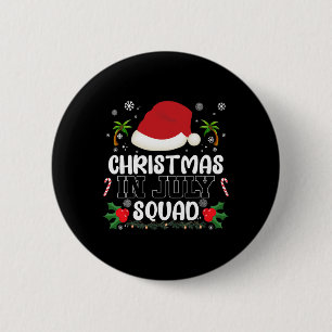Lustige Ferien Weihnachten im Juli Squad Xmas Sant Button