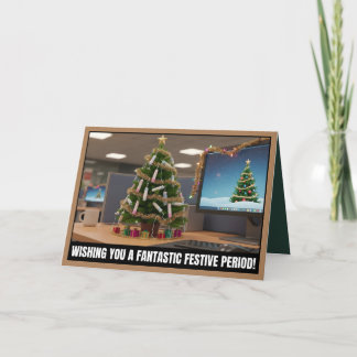 Lustige Festtagszeit Weihnachten Karte