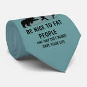 Lustige fette Leute Krawatte (Gerollt)