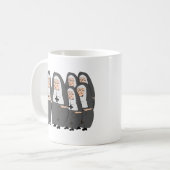 Lustige "fette Nonnen-" Geschenke für irgendeine Kaffeetasse (Vorderseite Links)