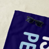 Lustige fette typografische Schwimmerdesign Strandtuch (Beispiel)