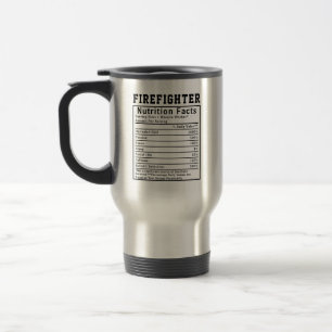 Lustige Feuerwehr-Ernährungsfakten-Geschenk für Fe Reisebecher