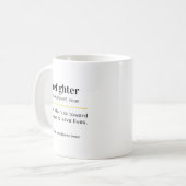Lustige Feuerwehrmann-Geschenktasse Kaffeetasse (Vorderseite Links)