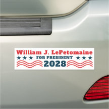 Lustige Filmfigur als Präsident 2028 Patriotisch