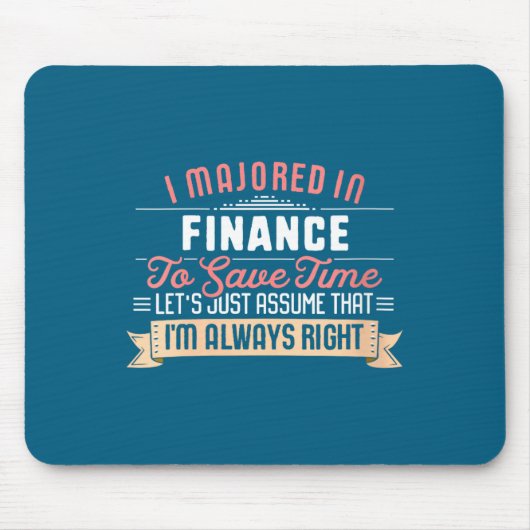 Lustige Finanzstudentin Mousepad (Vorne)