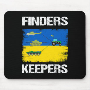 Lustige Finders Keepers Farmer Traktor Panzer Unte Mousepad