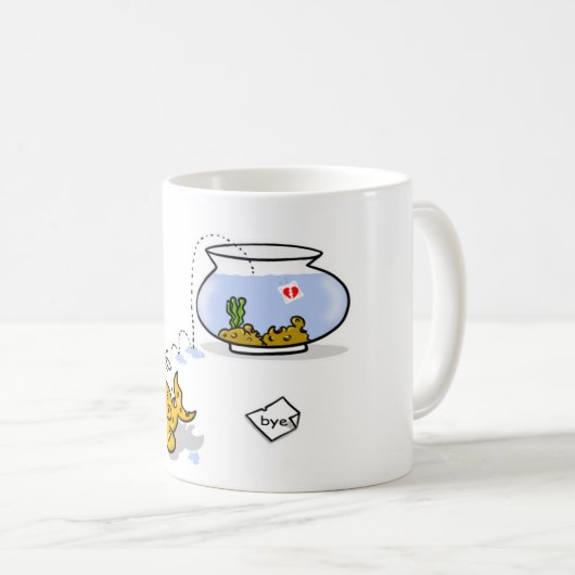 lustige Fische Kaffeetasse (VorderseiteRechts)