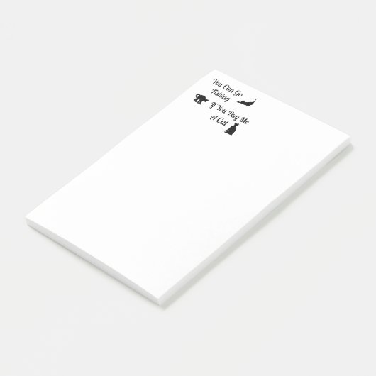 Lustige Fischen-Katze Posten-Es-Anmerkungen Post-it Klebezettel (angewinkelt)