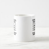 LUSTIGE FISCHEN-OBSESSION KAFFEETASSE (Mittel)