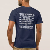 LUSTIGE FISCHEN-OBSESSION T-Shirt (Rückseite)
