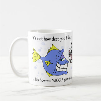 Lustige Fischen-Tasse, i'ts, nicht wie tief Sie Kaffeetasse