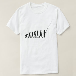Lustige Fischerei-Evolution T-Shirt