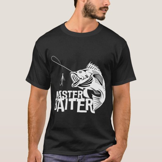 Lustige Fischerei für Männer, Bester Meister-Köder T-Shirt (Vorderseite)