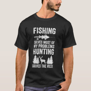 Lustige Fischerei Jagd Jungen Bekleidung Männer Fr T-Shirt