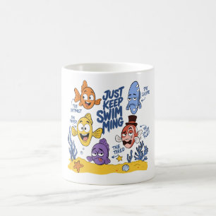 Lustige Fischfiguren Kaffeetasse