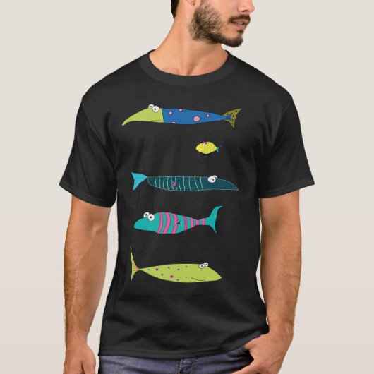 lustige Fischsammlung T-Shirt (Vorderseite)