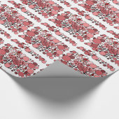 Lustige Flamingos, die Geschenkpapier (Ecke)