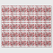 Lustige Flamingos, die Geschenkpapier (Flach)