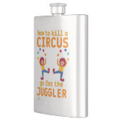 lustige Flasche "GO 4 THE JUGGLER" Flachmann (Links)