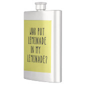 Lustige Flasche mit Limonaden-Text Flachmann (Links)