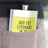 Lustige Flasche mit Limonaden-Text Flachmann (Beispiel)