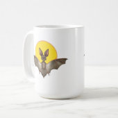 Lustige Fledermaus Kaffeetasse (Vorderseite Links)