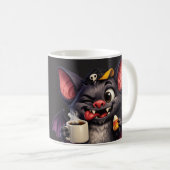 Lustige Fledermaus Kaffeetasse (VorderseiteRechts)