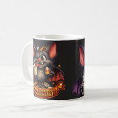Lustige Fledermaus Kaffeetasse (Vorderseite Links)