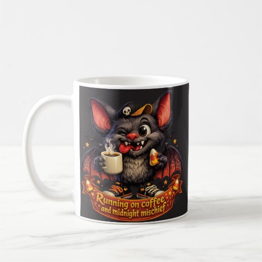 Lustige Fledermaus Kaffeetasse (Links)