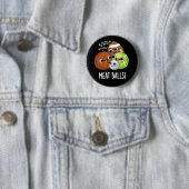 Lustige Fleischbällchen-Witze Dunkler Hintergrund Button (Beispiel)