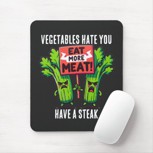 Lustige Fleischfresser-Mauspad Mousepad (Mit Mouse)