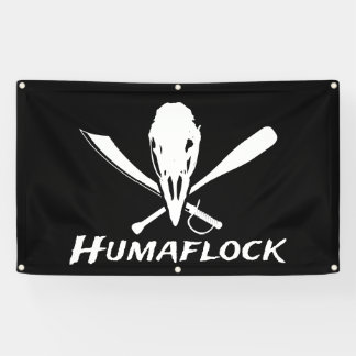 Lustige Flocker Fahne A Banner