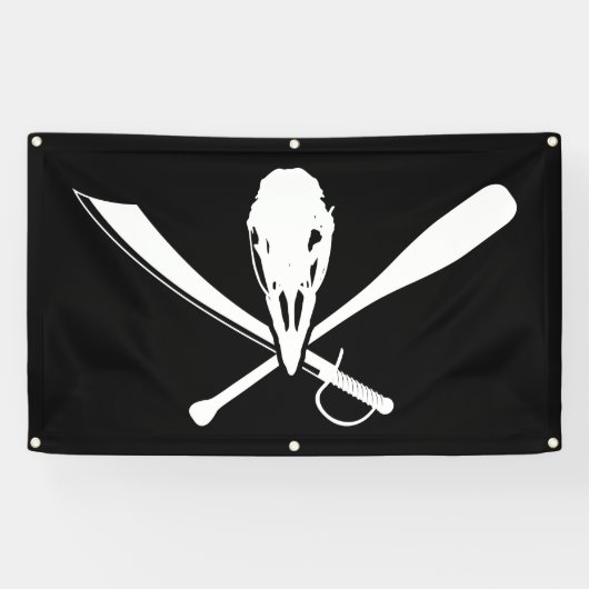 Lustige Flocker Fahne C Banner (Horizontal)