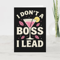 lustige floral Cocktail Zitrone Ich führe, nicht b