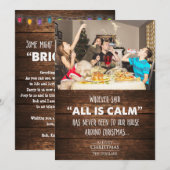 Lustige Foto-Feiertags-Weihnachts-Grußkarte (Vorne/Hinten)