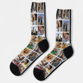 Lustige Fotocollage-Neuheit Socken (Linkes Detail)