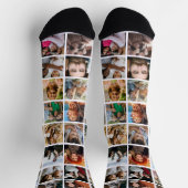 Lustige Fotocollage-Neuheit Socken (Oben)