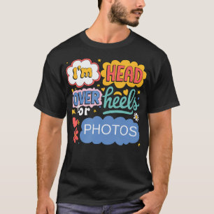 Lustige Fotos Ästhetische Retro-Pop-Art für Kamera T-Shirt