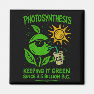 Lustige Fotosynthese - Keeng It Green Ökologie Bio Magnet
