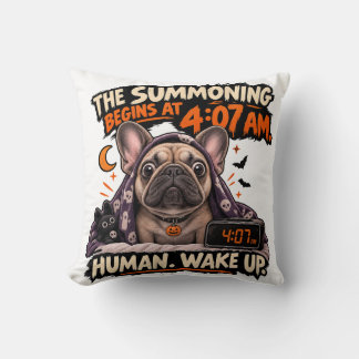 Lustige Französische Bulldogge Halloween Grusel-Sa Kissen