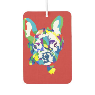 Lustige Französische Bulldogge Illustration Autolufterfrischer