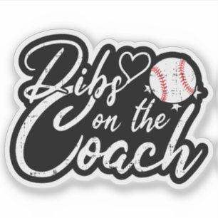 Lustige Frau des Baseballtrainers: Ich habe Vorran Aufkleber