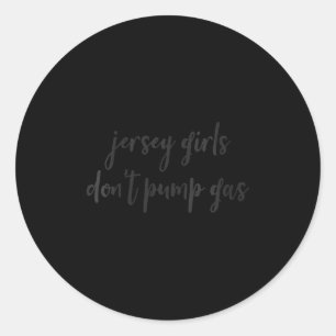 Lustige Frauen aus New Jersey, Jersey-Mädchen tank Runder Aufkleber
