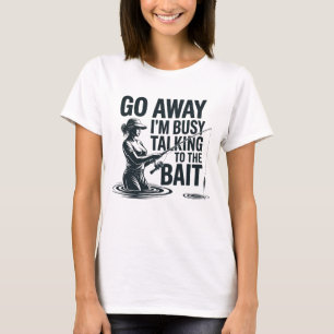 Lustige Frauen beim Angeln Antisoziale Anglerin T-Shirt