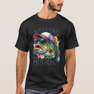 Lustige Frauen Fischerei Wochenende Verrückte Freu T-Shirt